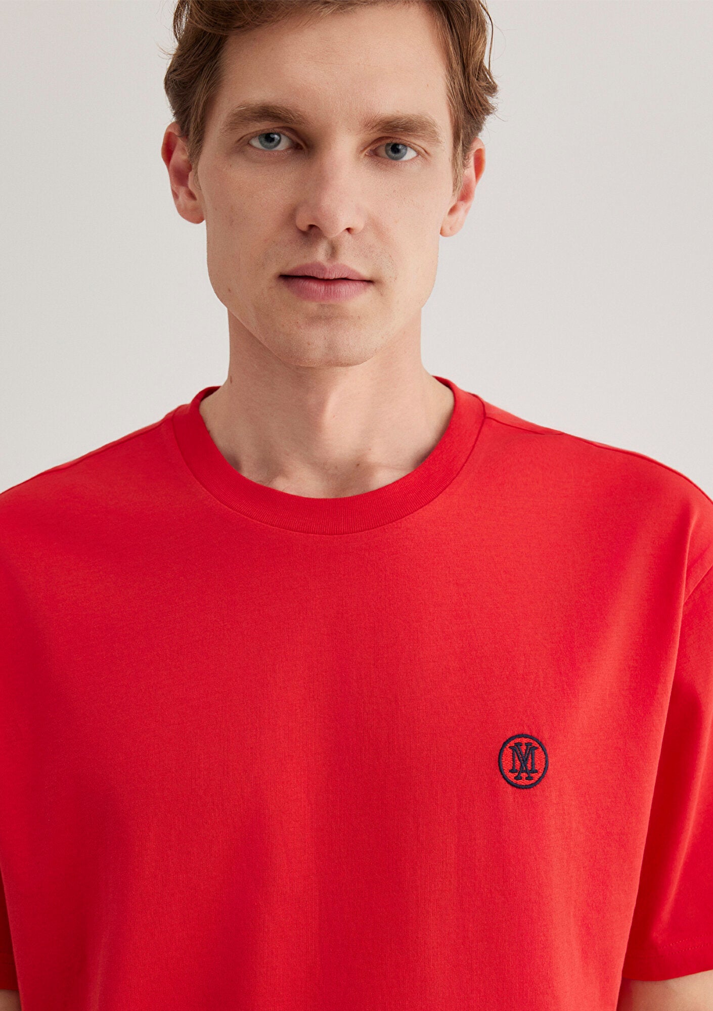 Mavi Logo Printed Red T-Shirt