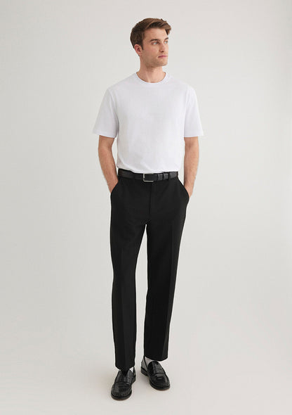 Crew Neck White Basic T-Shirt