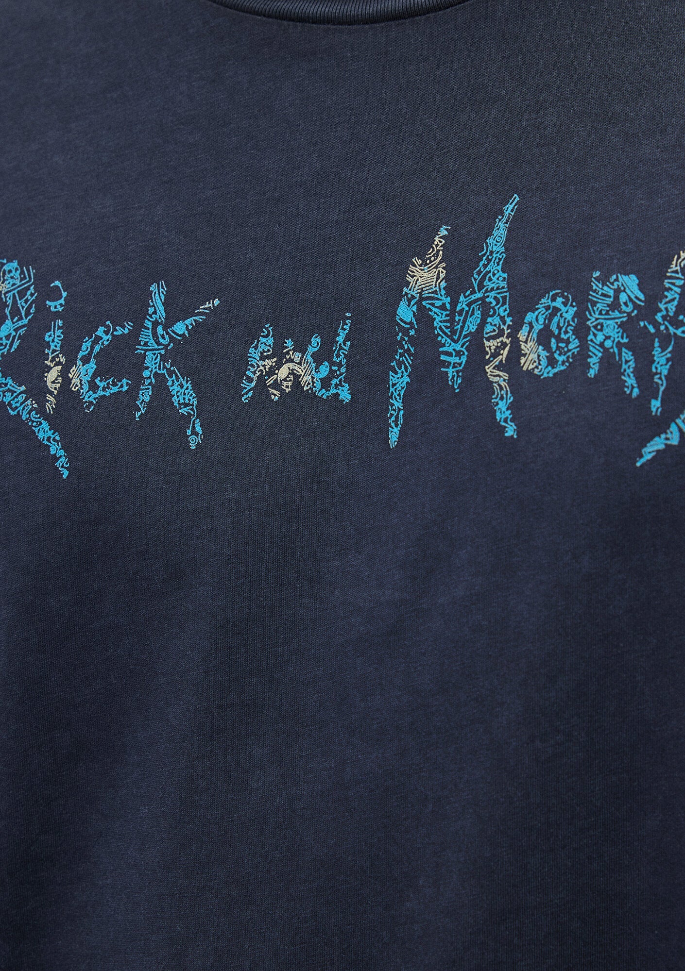 Rick and Morty Printed Grey T-Shirt