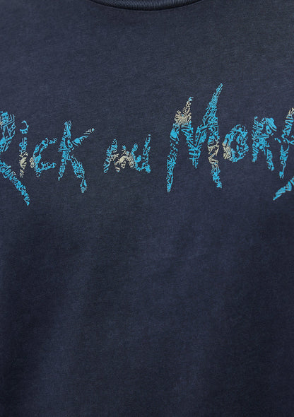 Rick and Morty Printed Grey T-Shirt