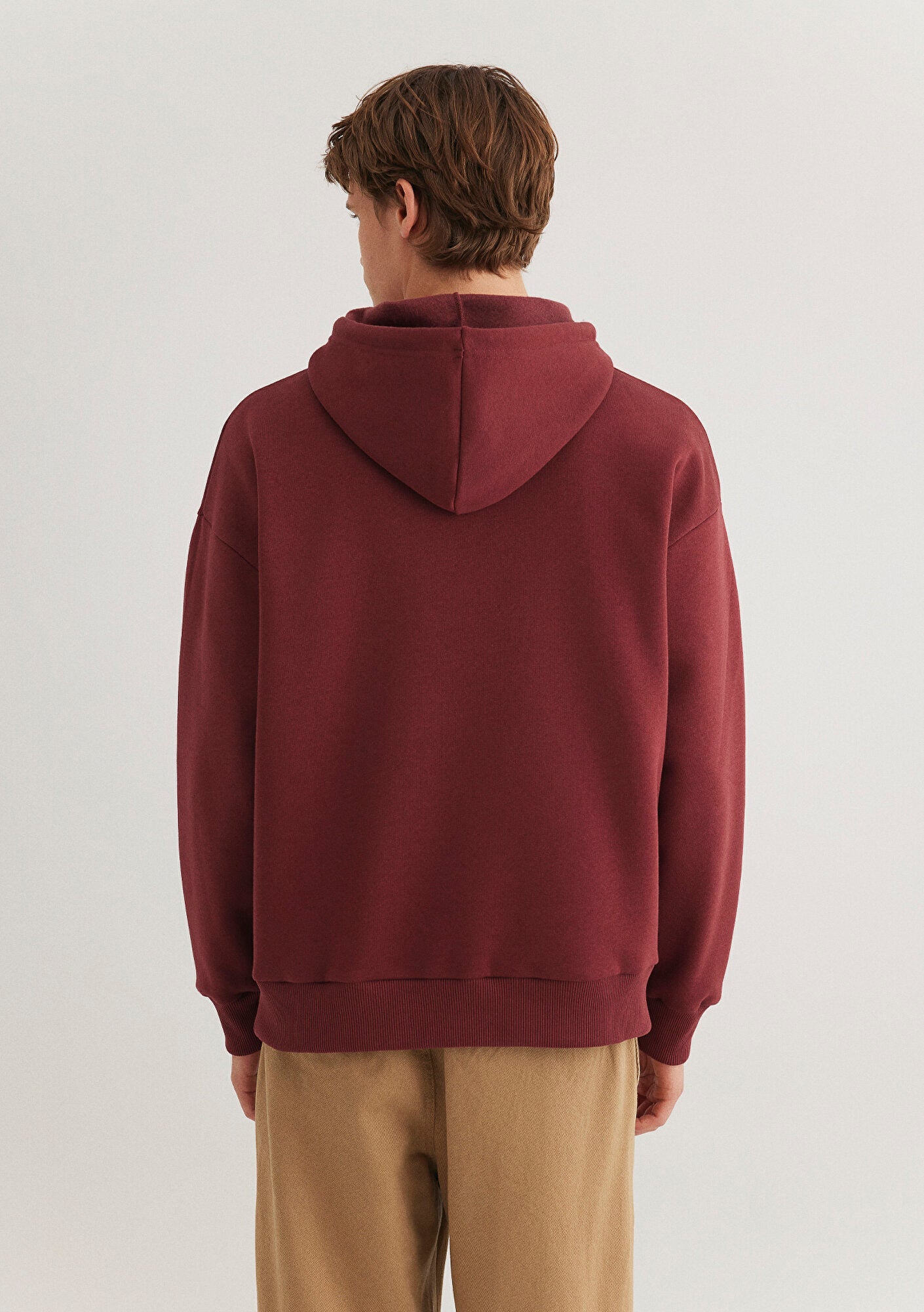 Mavi Logo Printed Hooded Red Sweatshirt