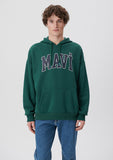 Mavi Logo Printed Hooded Green Sweatshirt