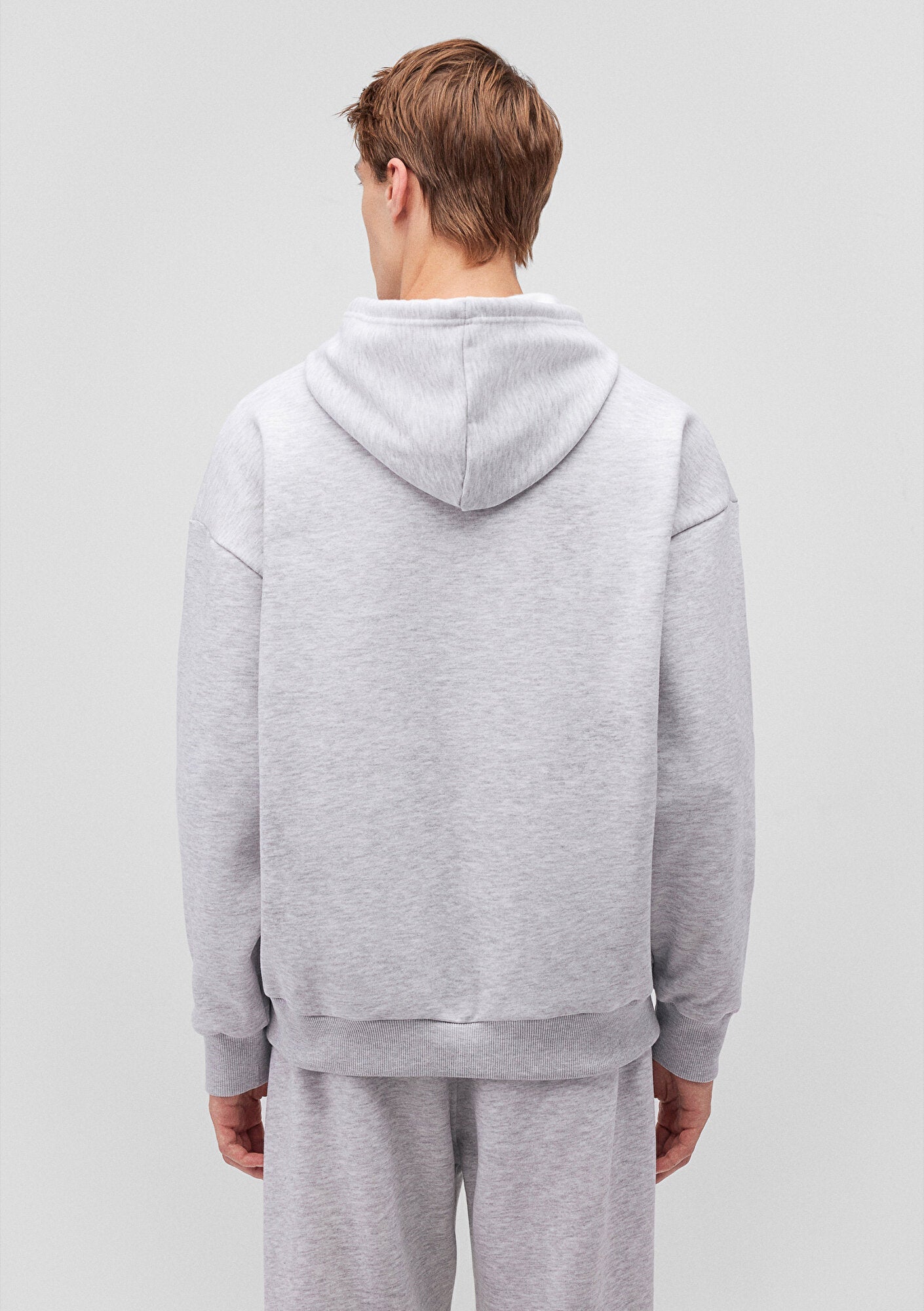 Mavi Logo Printed Hooded Grey Sweatshirt