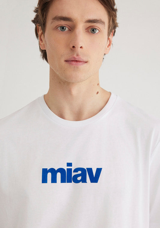 Miav Printed White T-Shirt