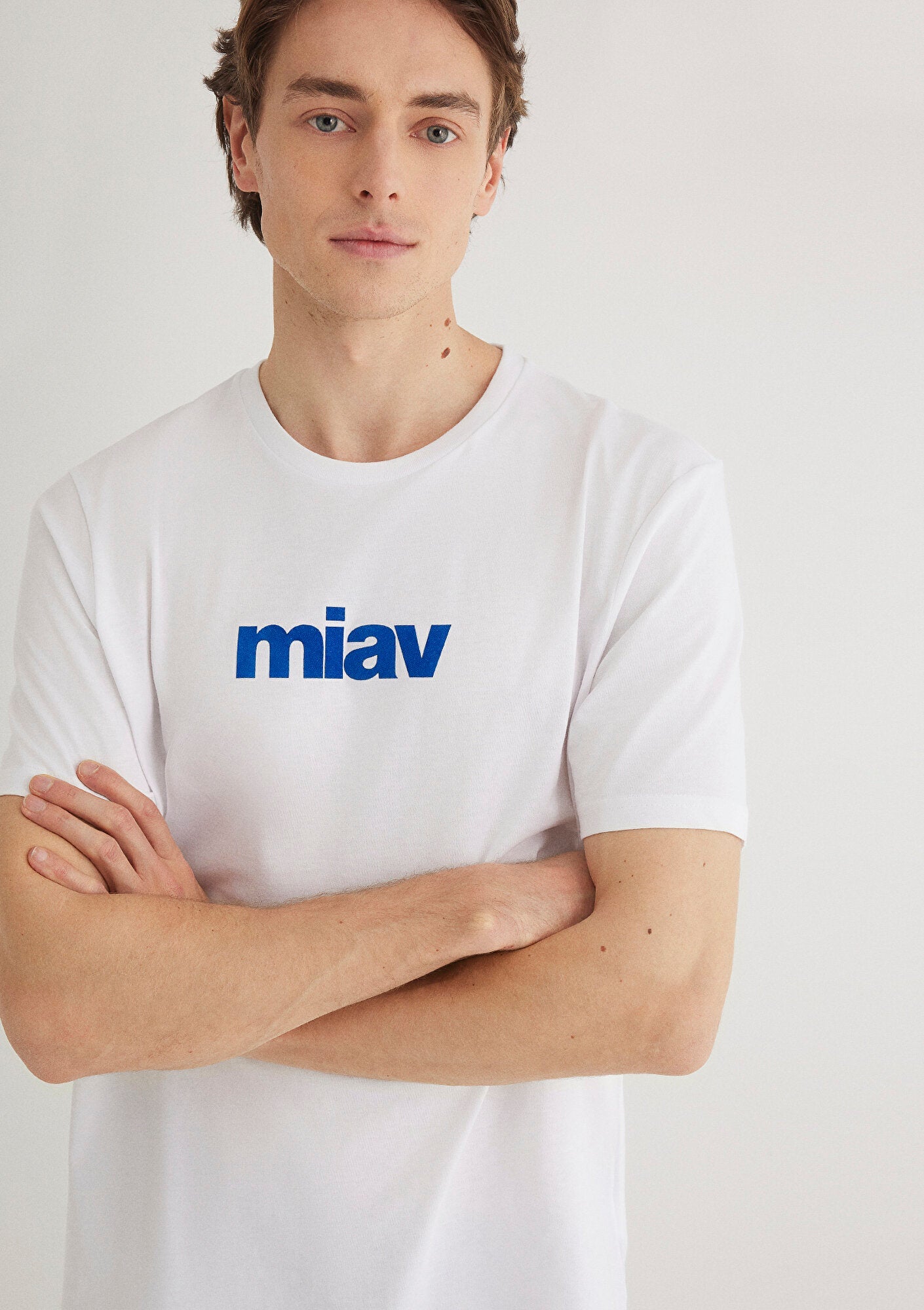 Miav Printed White T-Shirt
