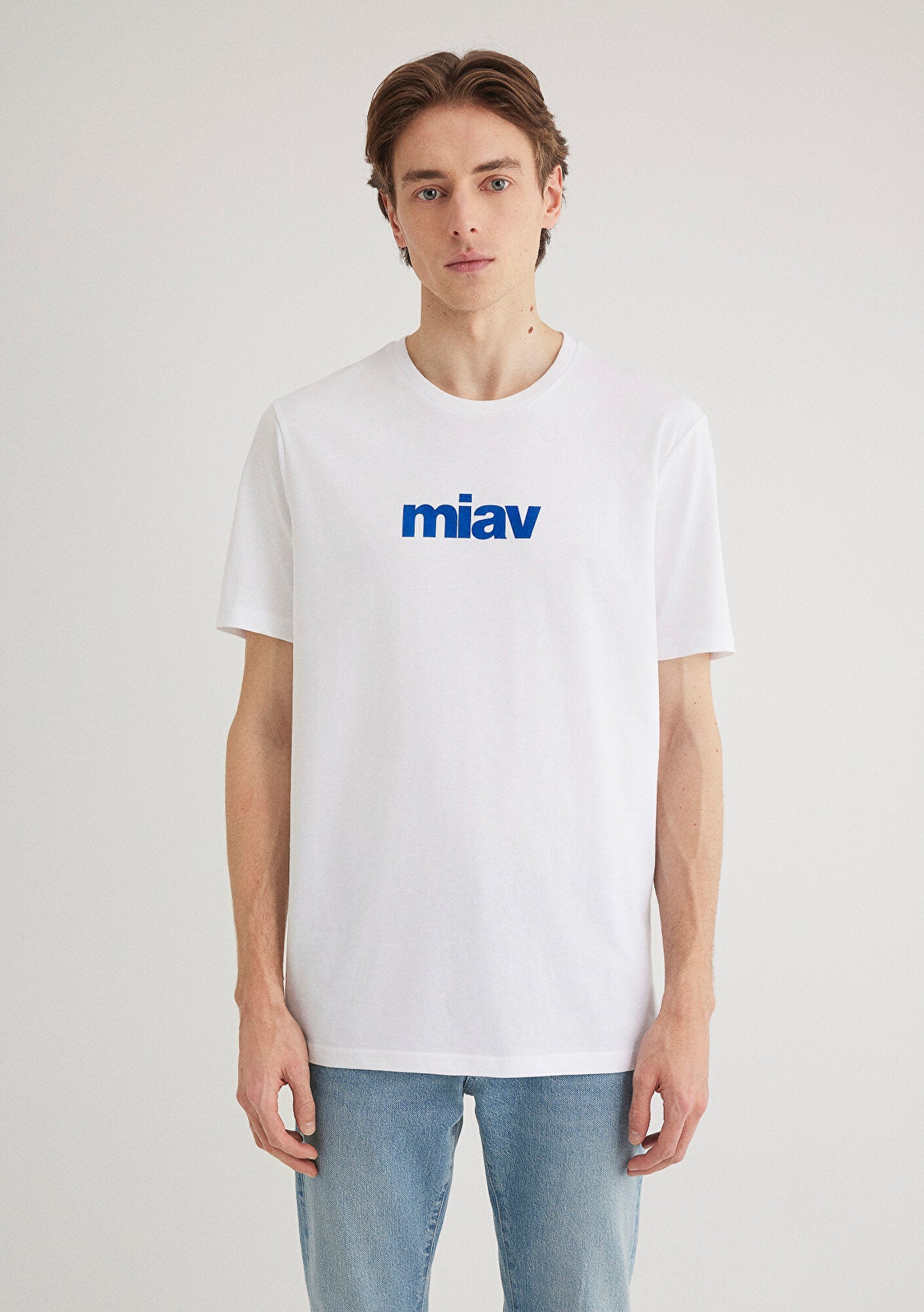 Miav Printed White T-Shirt