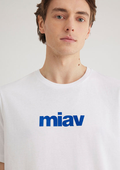 Miav Printed White T-Shirt