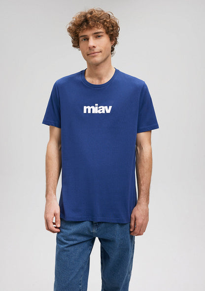 Miav Printed Navy T-Shirt
