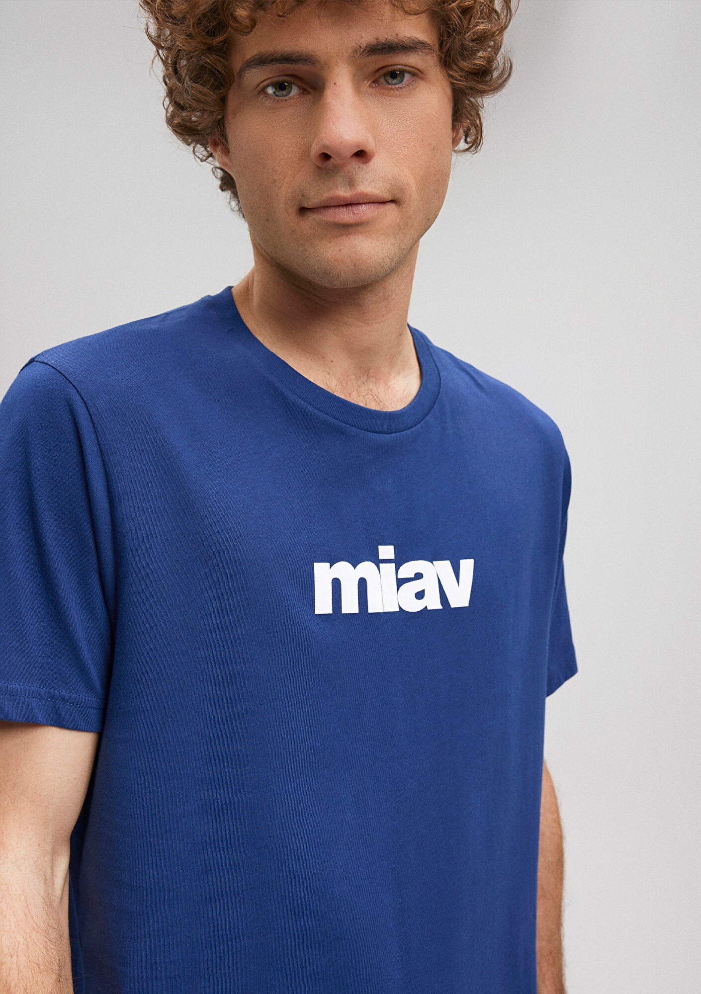 Miav Printed Navy T-Shirt