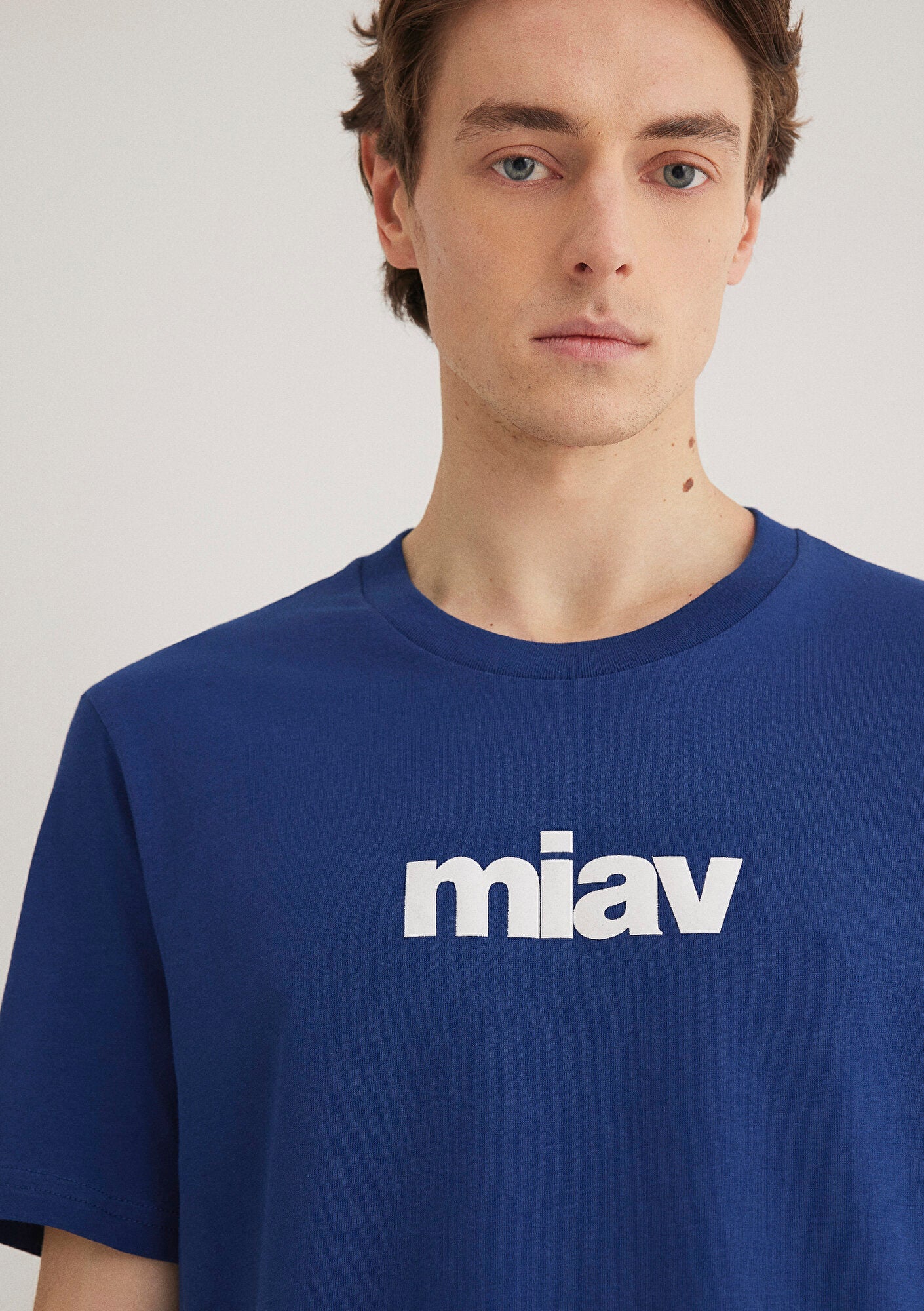 Miav Printed Navy T-Shirt