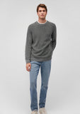 Crew Neck Gray Sweater