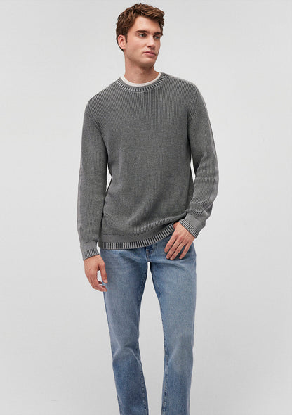 Crew Neck Gray Sweater