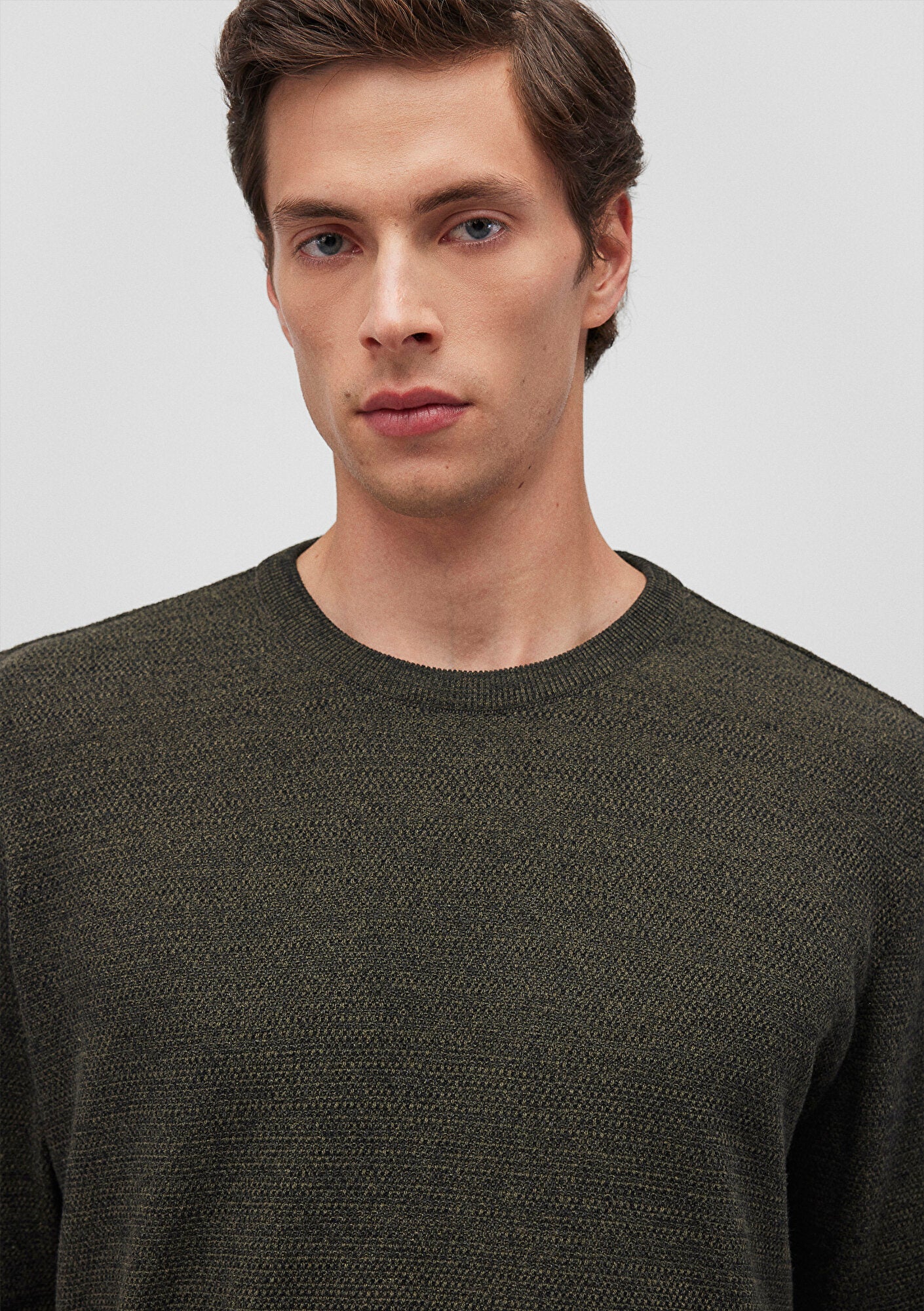 Crew Neck Green Sweater