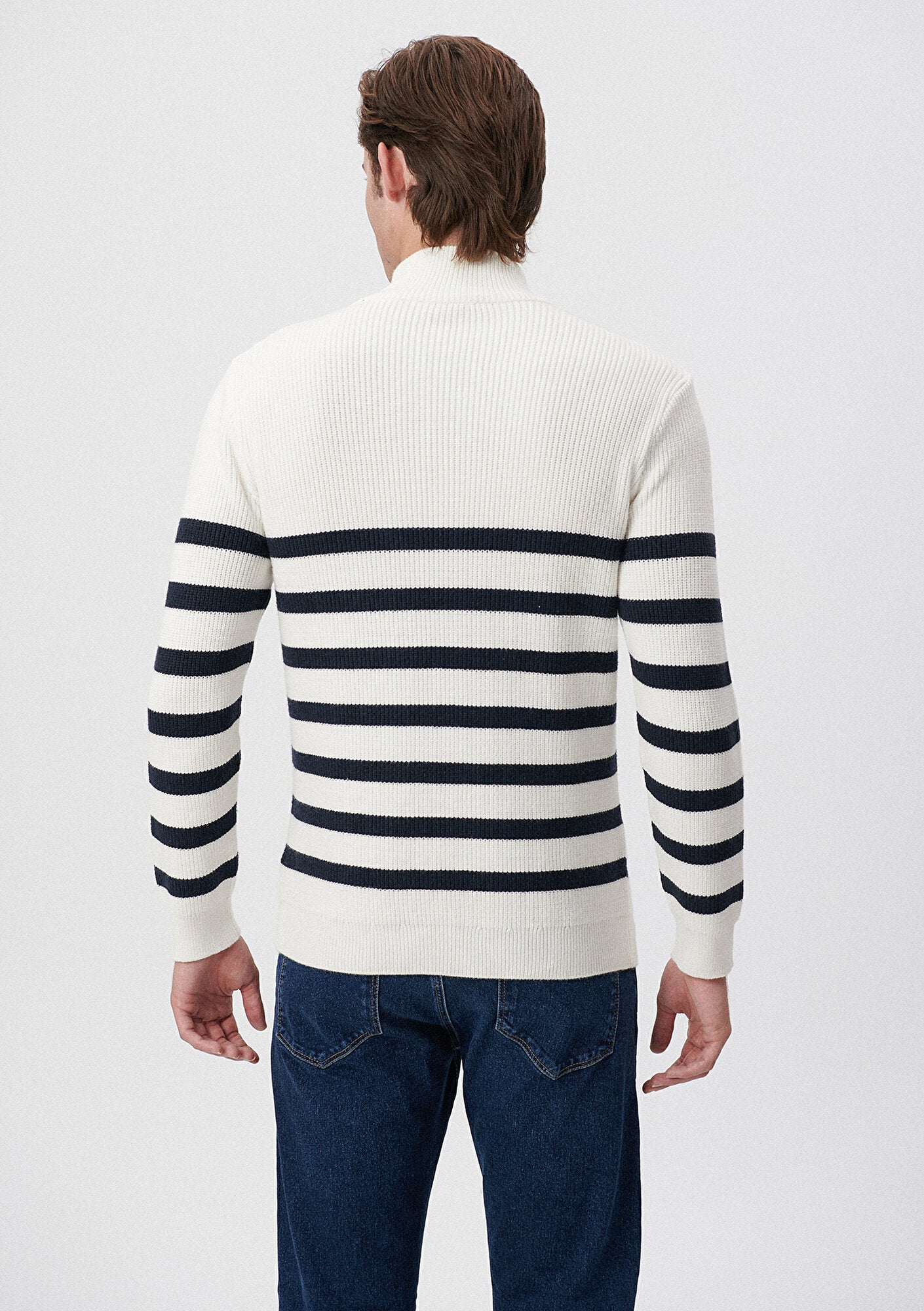 Striped Off White Sweater