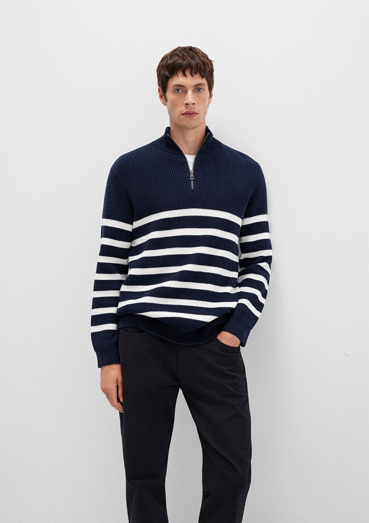 Striped Navy Sweater