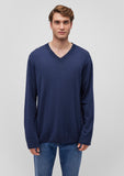 V Neck Navy Sweater