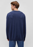 V Neck Navy Sweater