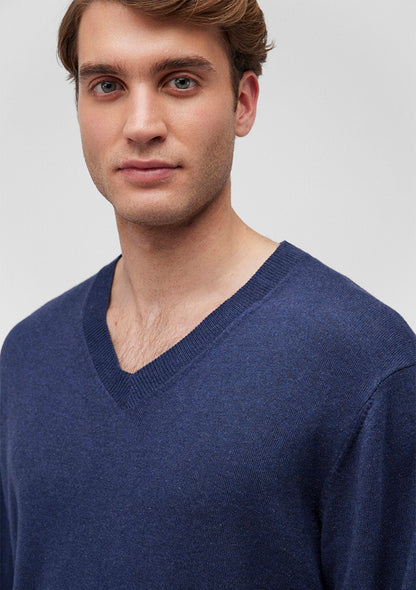 V Neck Navy Sweater