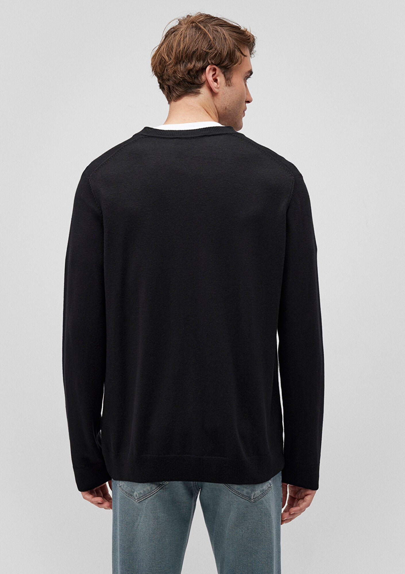 V Neck Black Sweater
