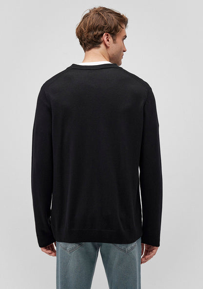 V Neck Black Sweater