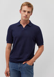 Navy Knit Polo