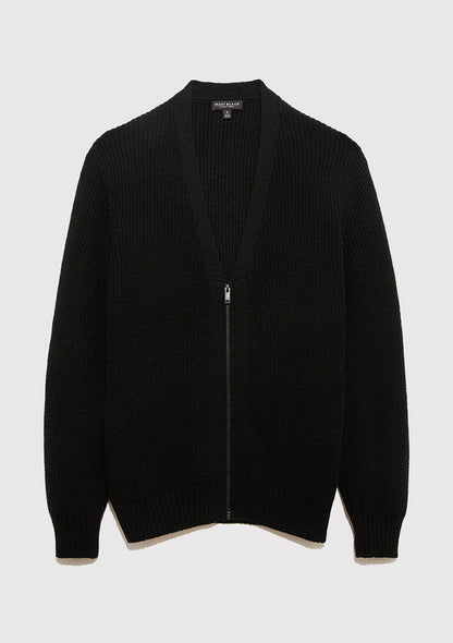 Full Zip Black Cardigan