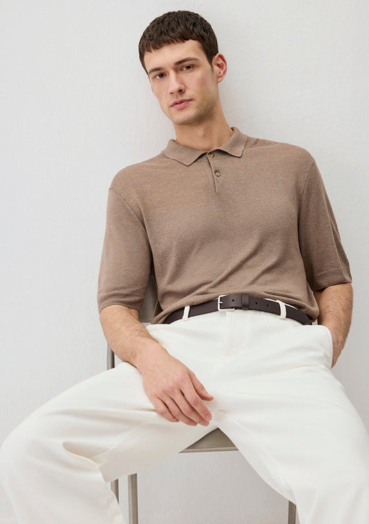 Beige Polo Sweater