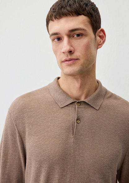 Beige Polo Sweater