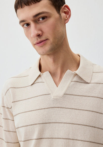 Ecru Polo Sweater