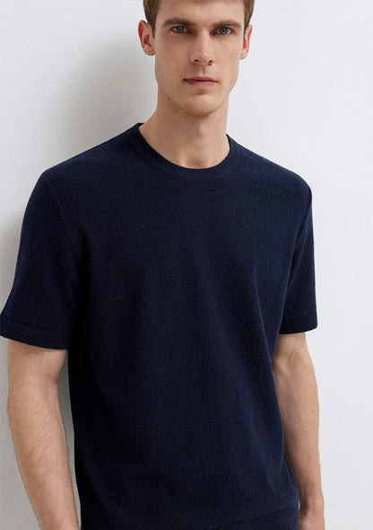 Navy Knit Polo