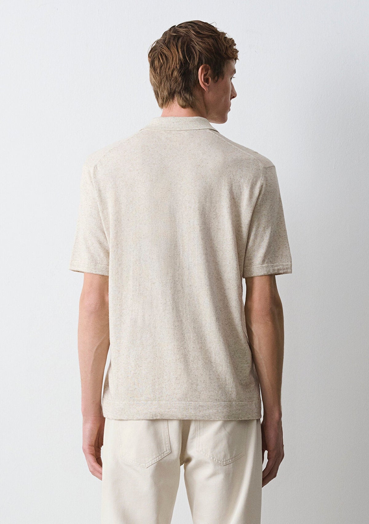 Grey Knit Polo