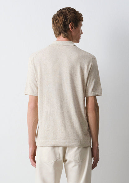 Grey Knit Polo
