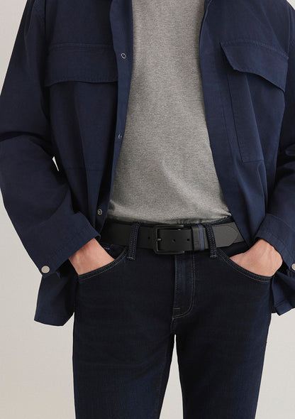 Black Leather Belt
