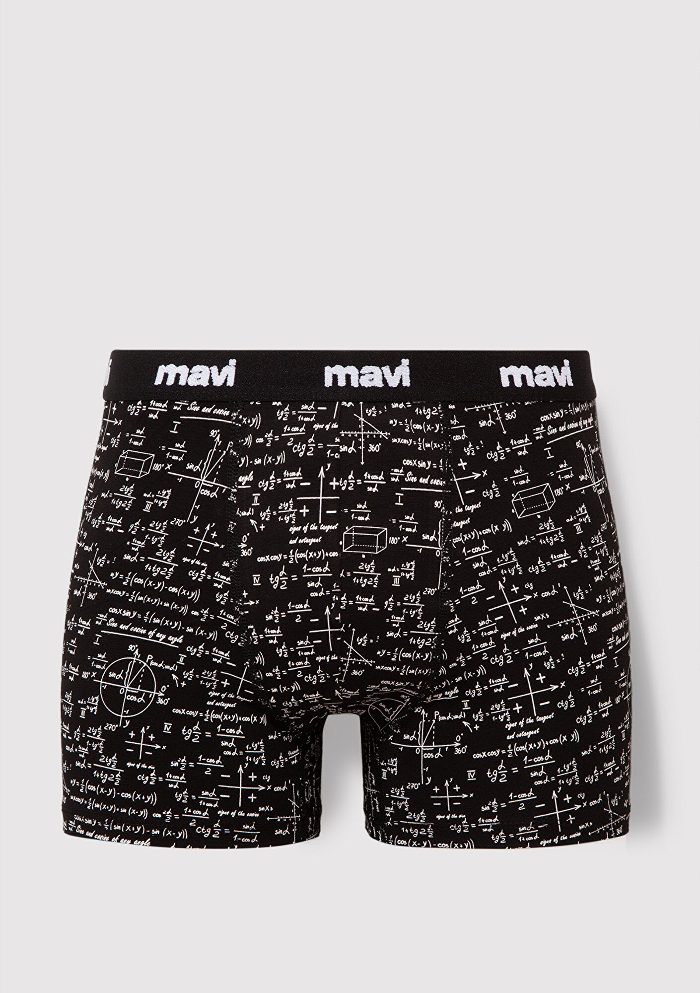Printed Black Boxers