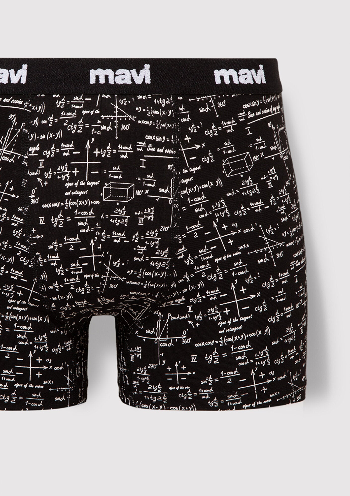 Printed Black Boxers
