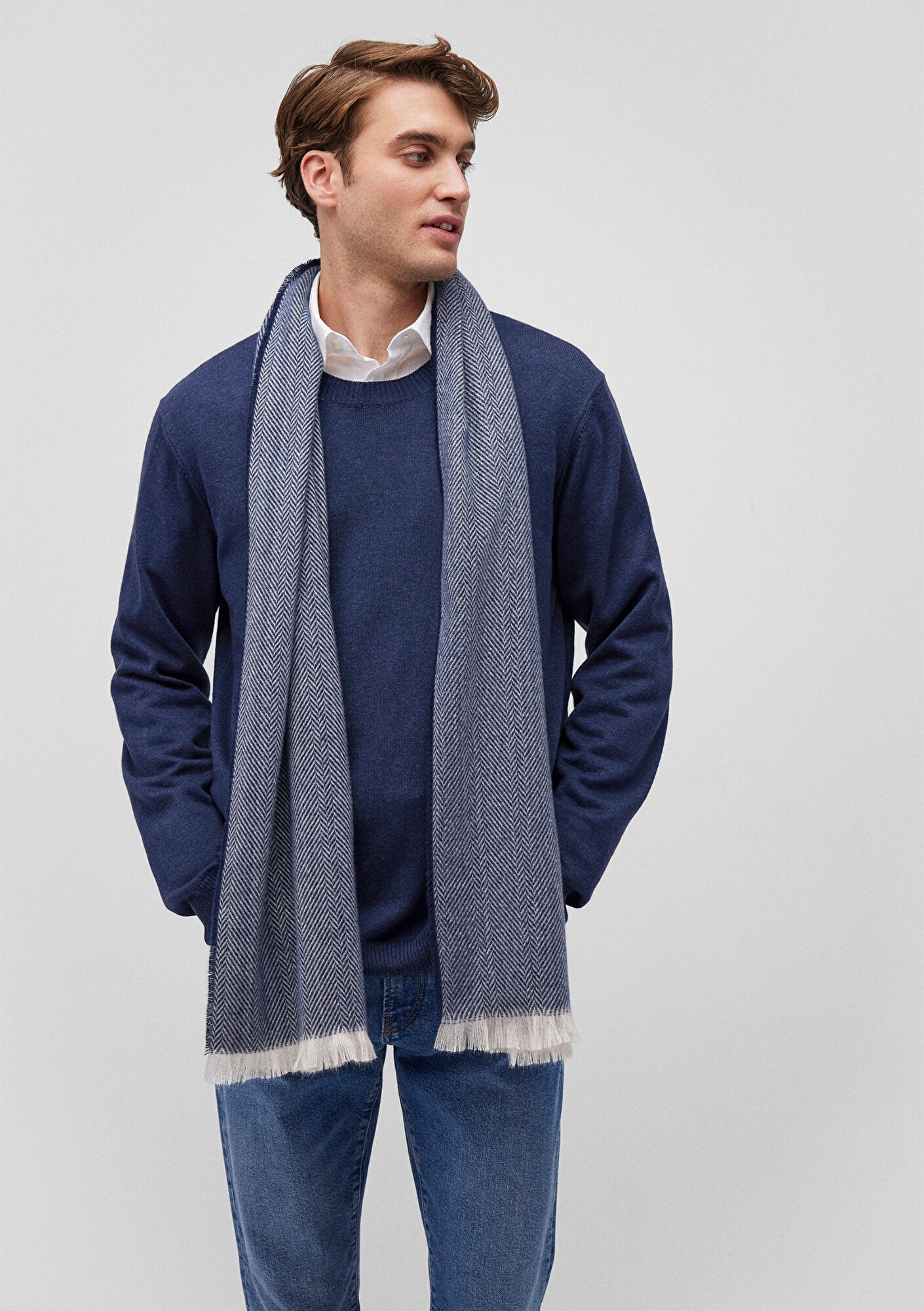 Navy Scarf