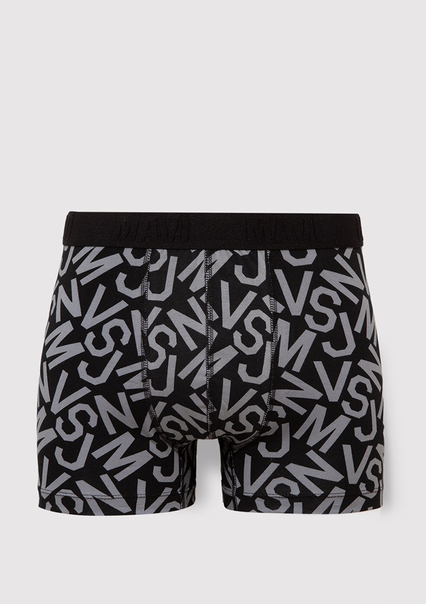 Printed Black Boxers