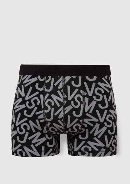 Printed Black Boxers