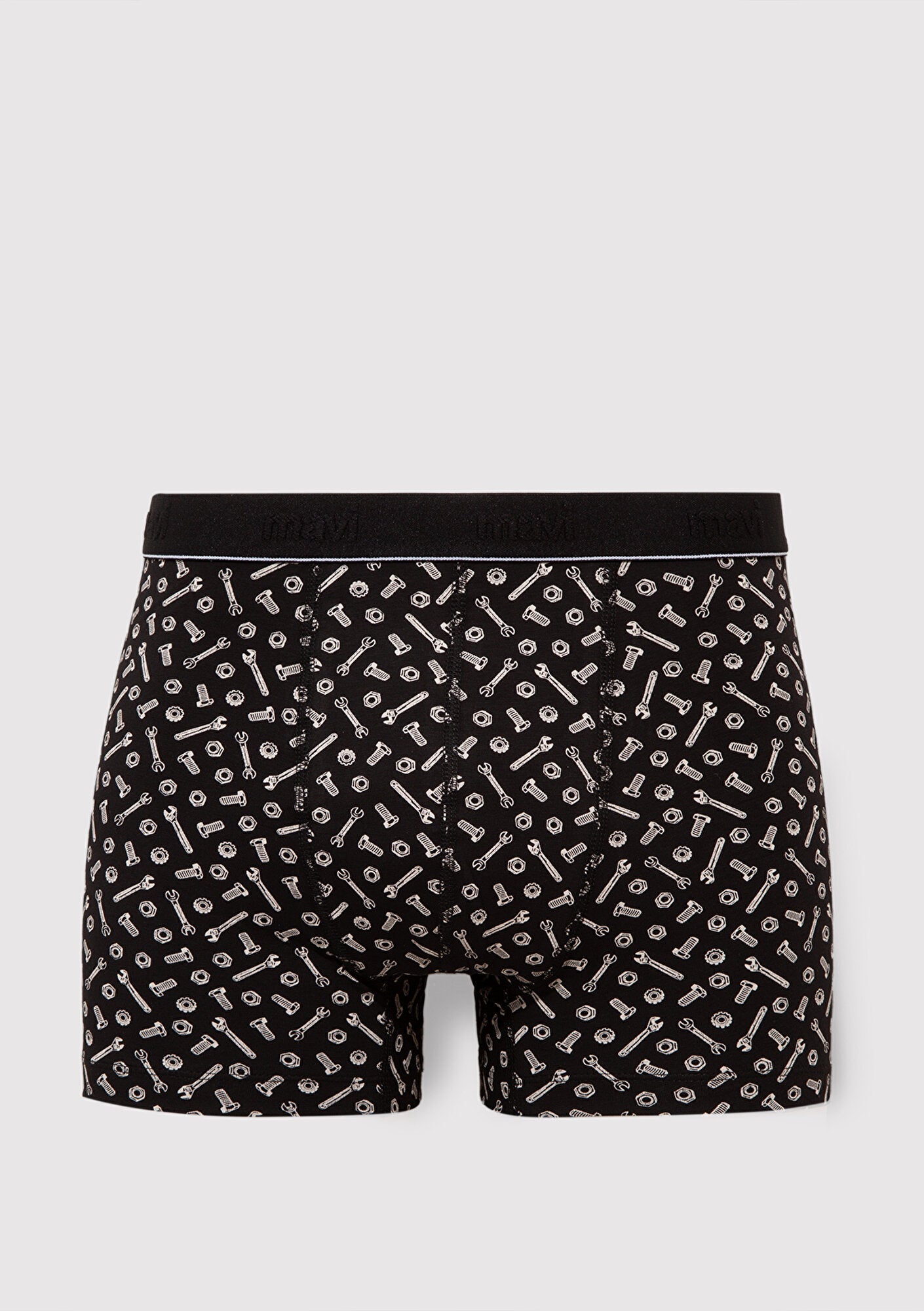 Printed Black Boxers