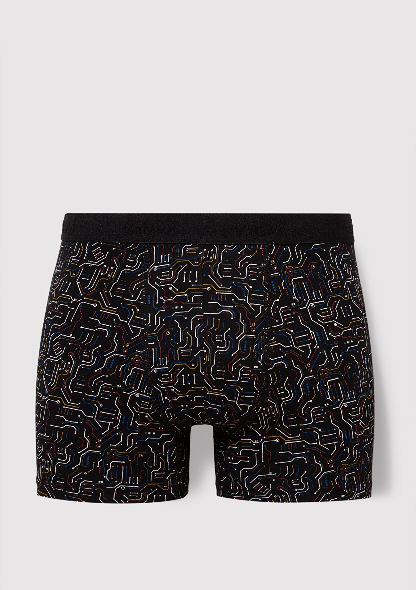 Printed Black Boxers