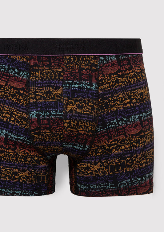 Printed Black Boxers