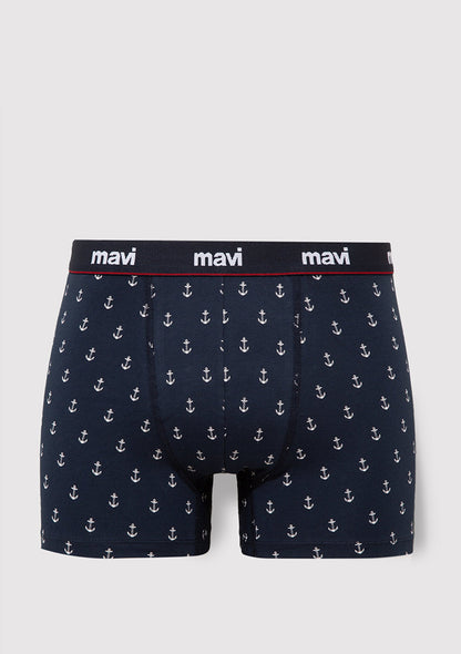 Printed Navy Boxers