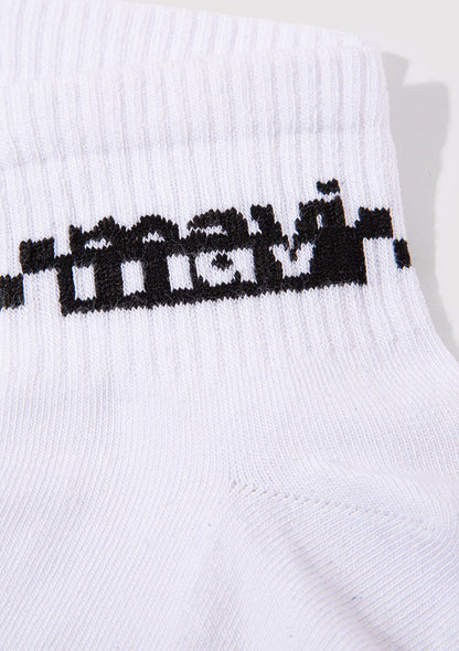White Socket Socks