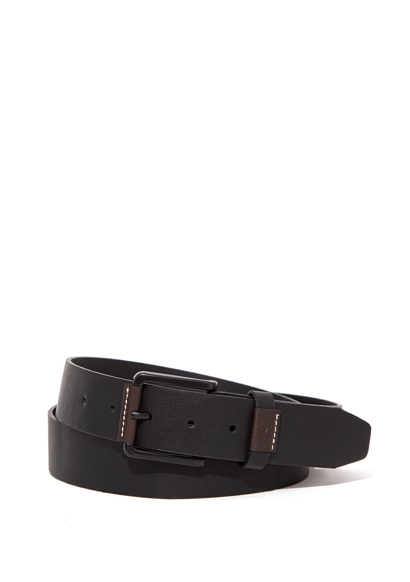 Black Faux Leather Belt