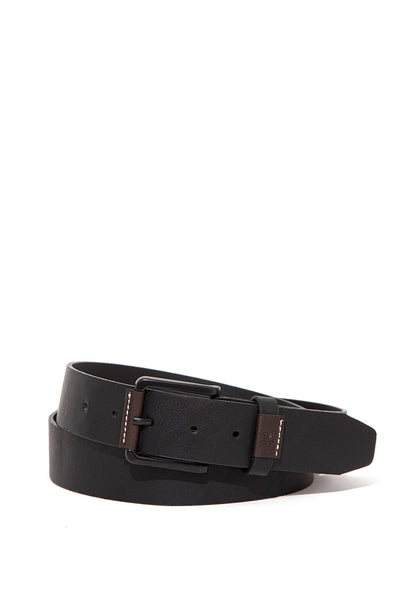 Black Faux Leather Belt