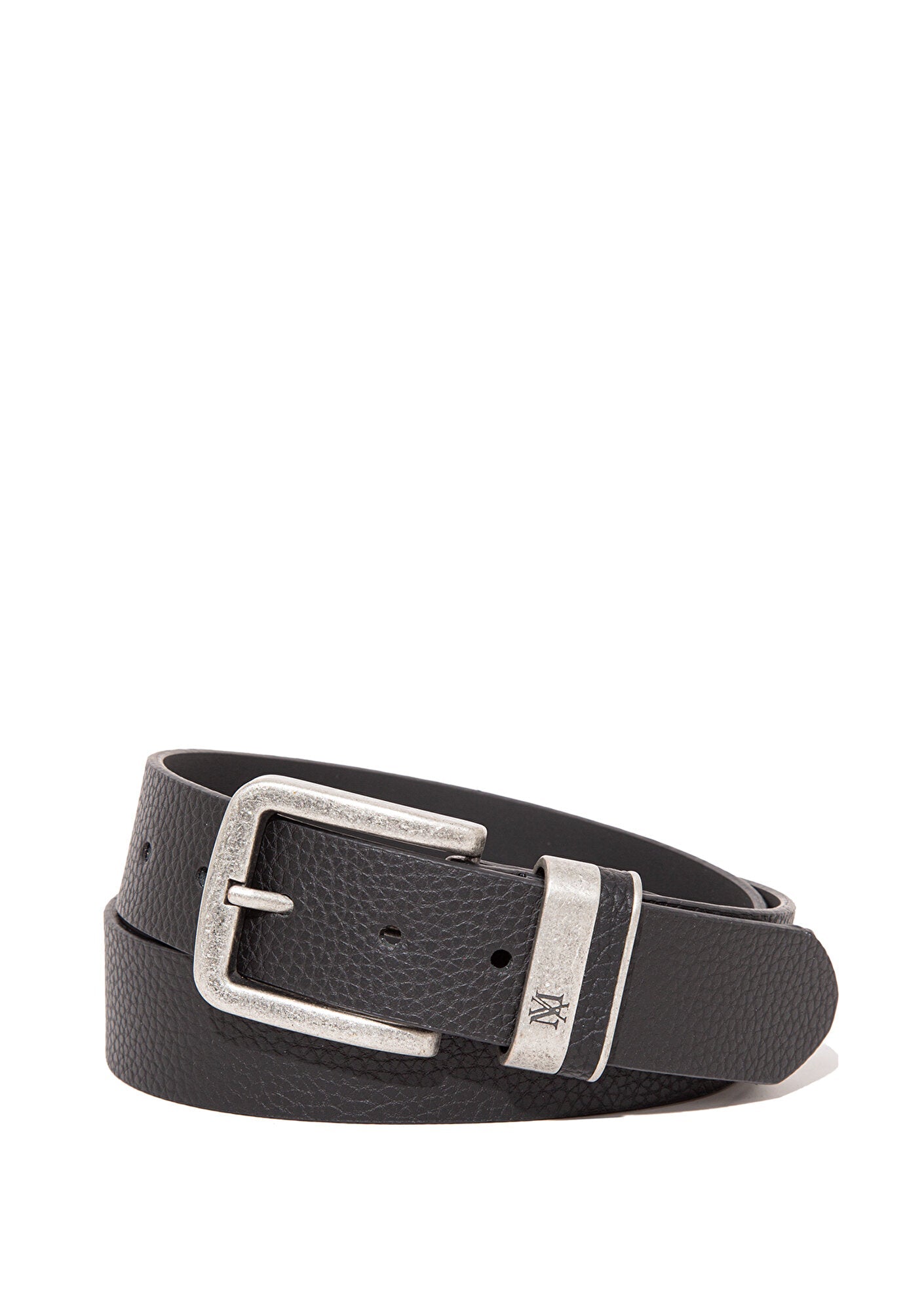 Black Faux Leather Belt
