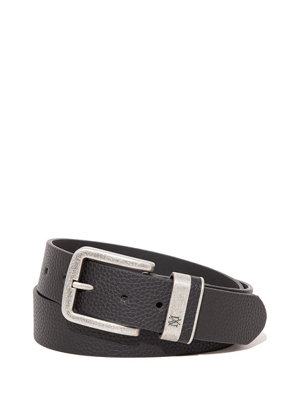 Black Faux Leather Belt
