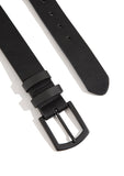 Black Faux Leather Belt