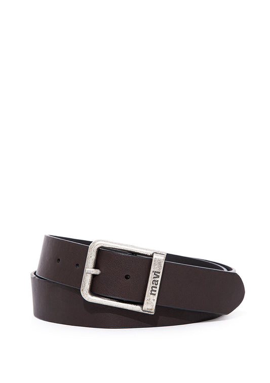 Brown Faux Leather Belt