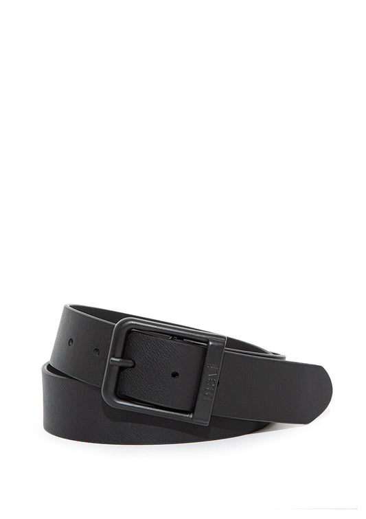 Black Faux Leather Belt